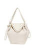 Beak Top Handle Bag, &pound;450, Handbags, White, Leather, Front view